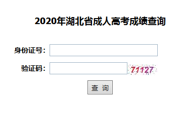 2020年江汉大学成人高考成绩查询入口